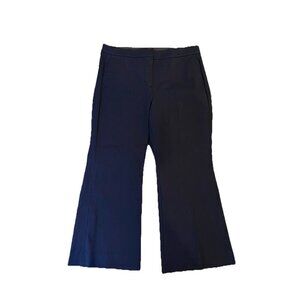 NWT J.Crew Kelsey Pants Crop Flare Navy Blue Size 14 New